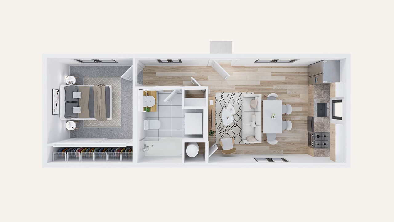 3D floor plan image of Estate 450