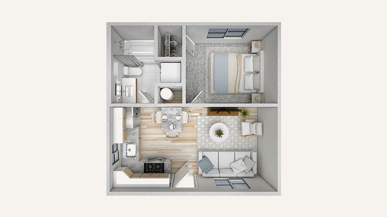 Proven ADU floor plan optimized for efficiency and livability